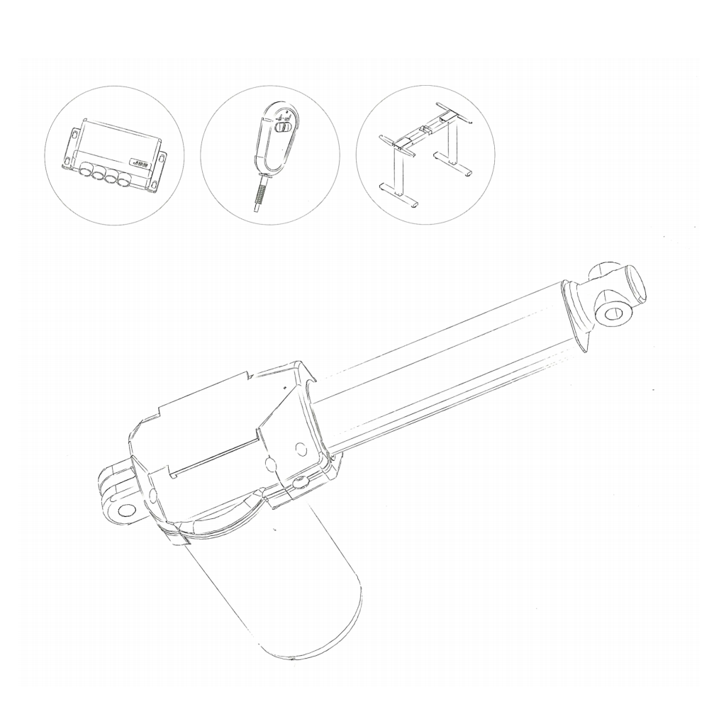 Mini Electric Linear Actuator Push Stange